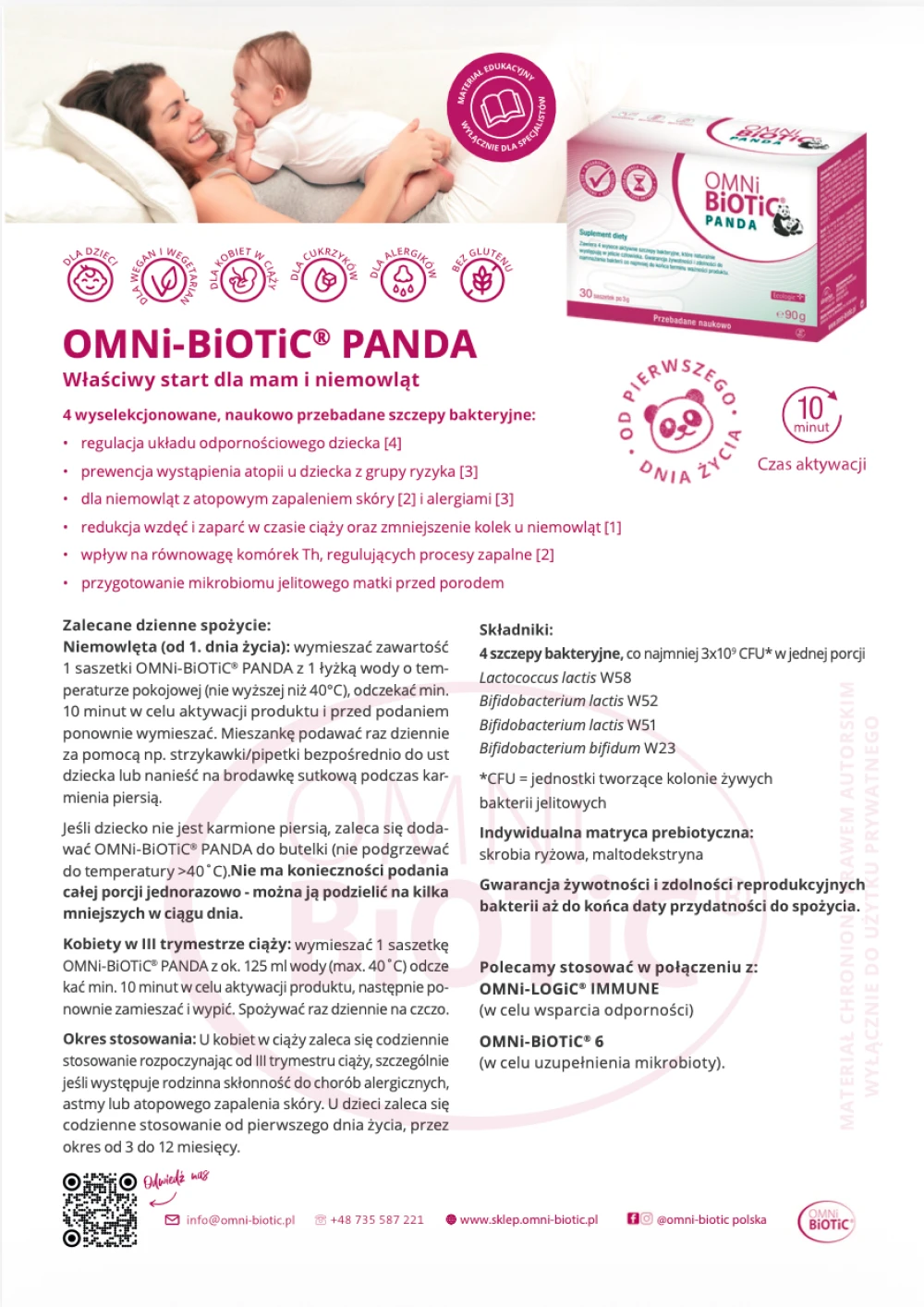 Ulotka OMNi-BiOTiC Panda