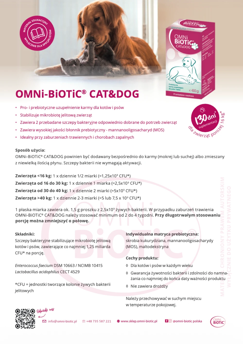 Ulotka OMNi-BiOTiC® CAT & DOG